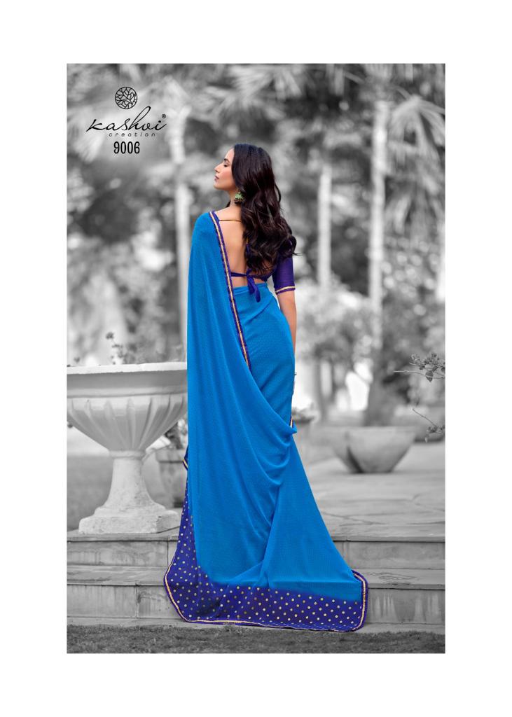 Kashvi Soundarya Fancy Party Wear Georgette Heavy Saree Collection